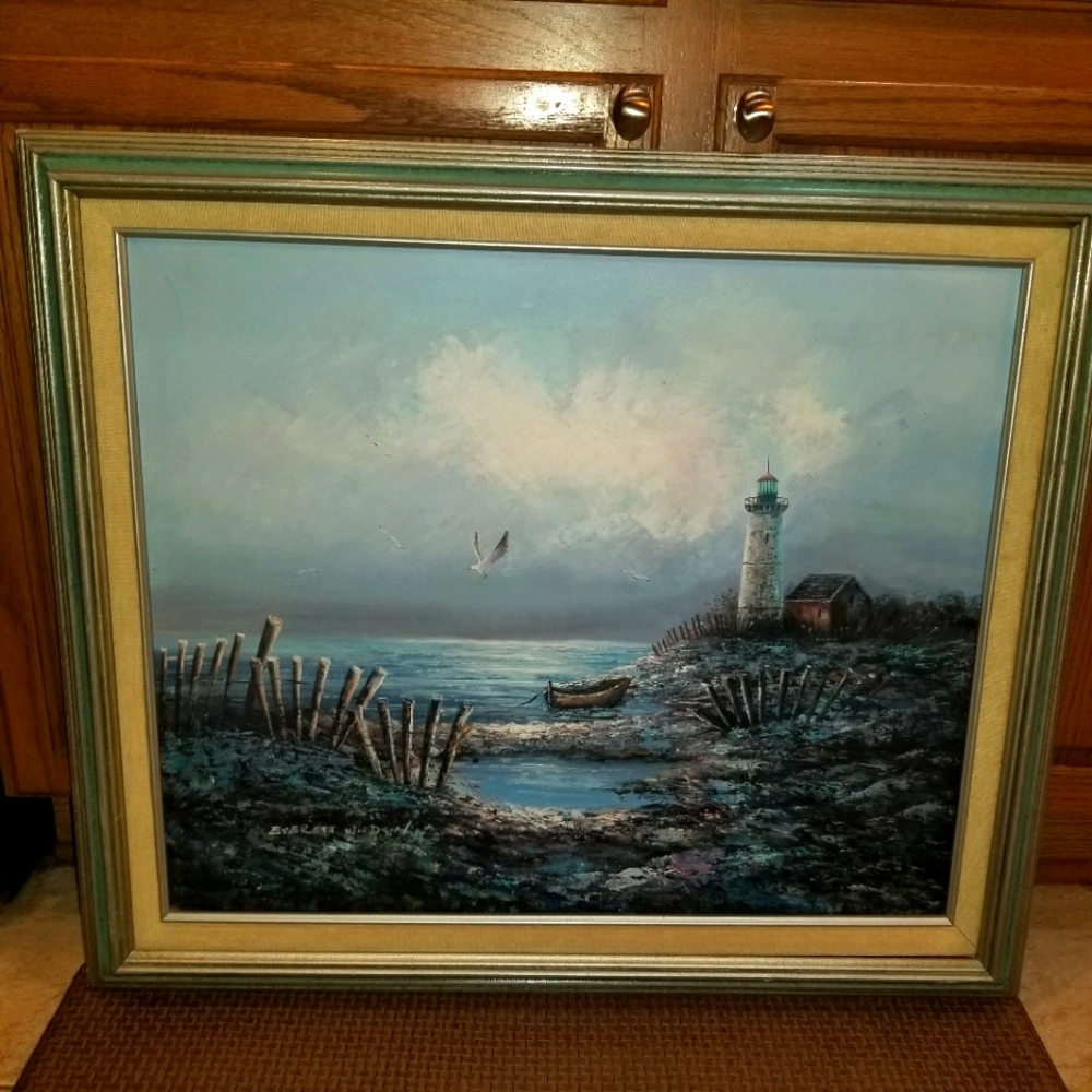 Everett Woodson Origional Signed Oil painting on Canvas